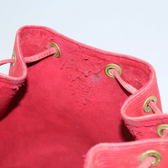 LOUIS VUITTON Epi Petit Noe Shoulder Bag Red M44107 LV Auth 122280 - Picture 11 of 16